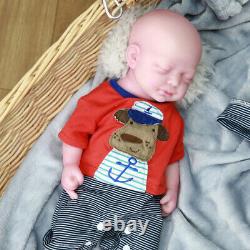 COSDOLL 18.5 Reborn Baby Dolls Platinum Silicone Eyes Closed Sleeping Baby BOY