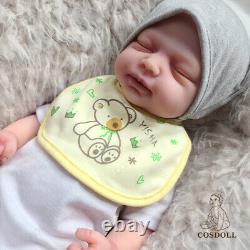 COSDOLL 18.5 in Full Body Platinum Silicone Girl Reborn Baby Dolls Newborn Baby