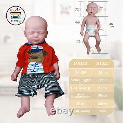 COSDOLL 18.5 in Reborn Baby Dolls 5.95lb Newborn Baby BOY Lifelike Silicone Doll