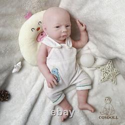 COSDOLL 18.5 in Reborn Baby Dolls Full Body Platinum Silicone Lifelike BOY Dolls