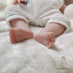 COSDOLL 18.5 in Reborn Baby Dolls Full Body Platinum Silicone Lifelike BOY Dolls