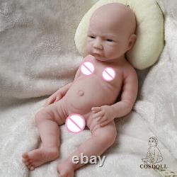 COSDOLL 18.5 in Reborn Baby Dolls Full Body Platinum Silicone Lifelike BOY Dolls