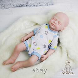 COSDOLL 18.5 in Reborn Baby Dolls Platinum Silicone Realistic Baby Doll BOY Doll