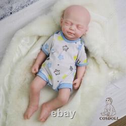 COSDOLL 18.5 in Reborn Baby Dolls Platinum Silicone Realistic Baby Doll BOY Doll