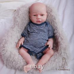 COSDOLL 18.5 inch Full Silicone Body Newborn Handmade Reborn Baby Dolls Boy Doll