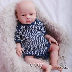 COSDOLL 18.5 inch Full Silicone Body Newborn Handmade Reborn Baby Dolls Boy Doll