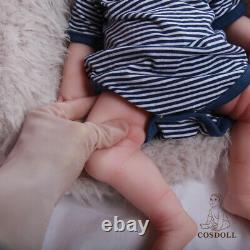 COSDOLL 18.5 inch Full Silicone Body Newborn Handmade Reborn Baby Dolls Boy Doll