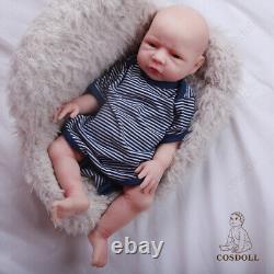 COSDOLL 18.5 inch Full Silicone Body Newborn Handmade Reborn Baby Dolls Boy Doll