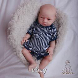 COSDOLL 18.5 inch Full Silicone Body Newborn Handmade Reborn Baby Dolls Boy Doll