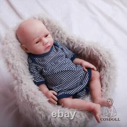 COSDOLL 18.5 inch Full Silicone Body Newborn Handmade Reborn Baby Dolls Boy Doll