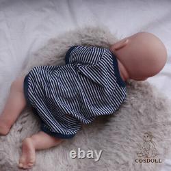 COSDOLL 18.5 inch Full Silicone Body Newborn Handmade Reborn Baby Dolls Boy Doll