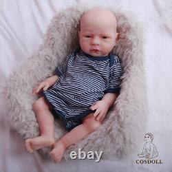 COSDOLL 18.5 inch Full Silicone Body Newborn Handmade Reborn Baby Dolls Boy Doll