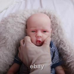 COSDOLL 18.5 inch Full Silicone Body Newborn Handmade Reborn Baby Dolls Boy Doll