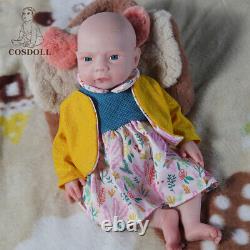 COSDOLL 18.5Girl&Boy Reborn Baby Doll Handmade Full Platinum Silicone Baby Doll