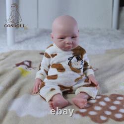 COSDOLL 18.5Newborn Boy 3KG Full Silicone Reborn Baby Dolls Can Drink Water&Pee