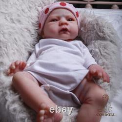 COSDOLL 18.5Reborn Baby Dolls Platinum Silicone Newborn Doll Handmade Girl Doll