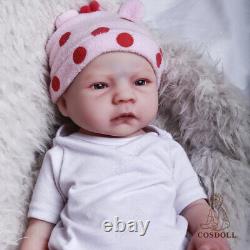 COSDOLL 18.5Reborn Baby Dolls Platinum Silicone Newborn Doll Handmade Girl Doll