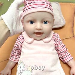 COSDOLL 18 in Smile Girl Realistic Full Platinum Silicone Body Reborn Baby Dolls