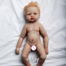 COSDOLL 19'' Soft Newborn Lifelike Full Body Silicone Reborn Baby Dolls Boy Doll