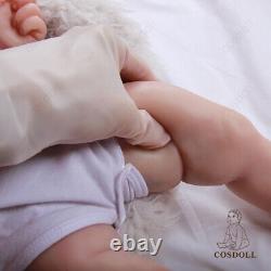 COSDOLL 22 Reborn Baby Dolls Full Silicone Real Baby Doll Newborn Handmade Doll