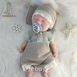 COSODLL 15.7 in Newborn Baby Dolls Reborn Baby Platinum Full Silicone Baby Doll