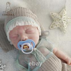 COSODLL 15.7 in Newborn Baby Dolls Reborn Baby Platinum Full Silicone Baby Doll
