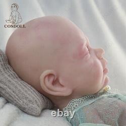 COSODLL 15.7 in Newborn Baby Dolls Reborn Baby Platinum Full Silicone Baby Doll