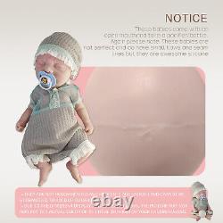 COSODLL 15.7 in Newborn Baby Dolls Reborn Baby Platinum Full Silicone Baby Doll