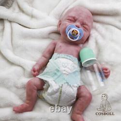 COSODLL 15.7 in Preemie Baby Dolls Reborn Baby Dolls Full Soft Silicone Baby Boy