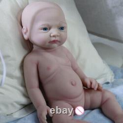 COSODLL 17 Reborn Baby Doll Soft Silicone Platinum Silicone Baby Doll Girl Doll