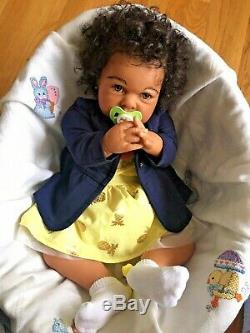 CUSTOM AA Biracial Ethnic 6 Months Reborn Baby Girl/Boy Doll Elliot