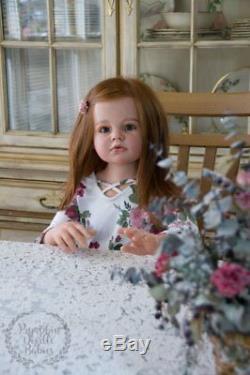 CUSTOM ORDER Child Size Reborn Doll Baby Girl Angelica by Reva Schick Mannequin