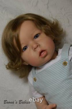 CUSTOM ORDER Reborn Doll Toddler Boy or Girl Liam by Bonnie Brown- Human Hair
