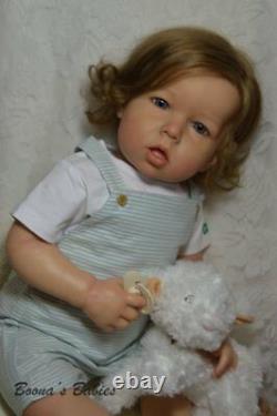 CUSTOM ORDER Reborn Doll Toddler Boy or Girl Liam by Bonnie Brown- Human Hair