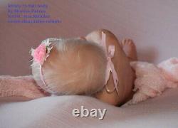 CUSTOM ORDER Silicone baby doll full body Africa with light blond rooting hair