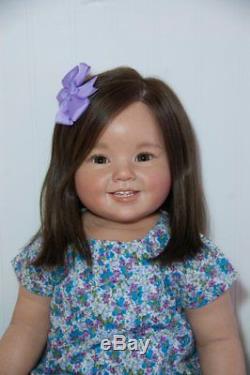 Cammi by Ping Lau Reborn Doll Baby Girl Toddler Cami Rooted Human Hair