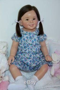 Cammi by Ping Lau Reborn Doll Baby Girl Toddler Cami Rooted Human Hair