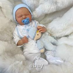 Cherish Dolls Realborn Reborn Baby Boy Doll Harlan 22 Sleeping Newborn Hair Uk