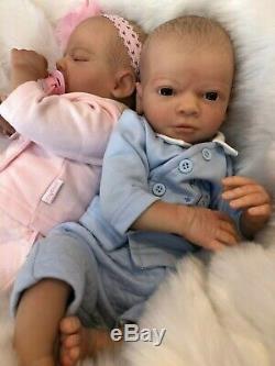 Cherish Dolls Realborn Twins Clyde And Carice Reborn Doll Baby Boy Girl 18