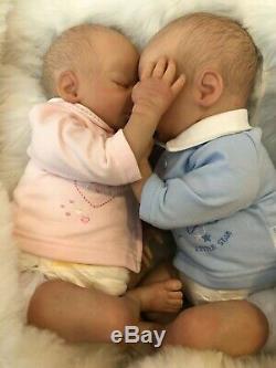 Cherish Dolls Realborn Twins Clyde And Carice Reborn Doll Baby Boy Girl 18