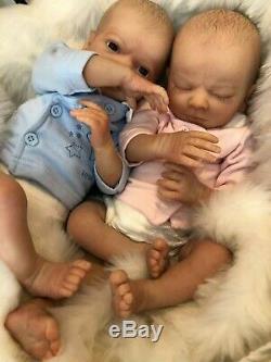 Cherish Dolls Realborn Twins Clyde And Carice Reborn Doll Baby Boy Girl 18