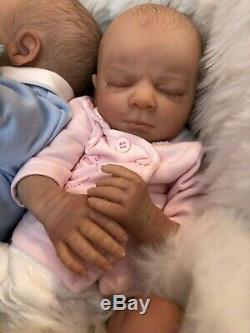 Cherish Dolls Realborn Twins Clyde And Carice Reborn Doll Baby Boy Girl 18