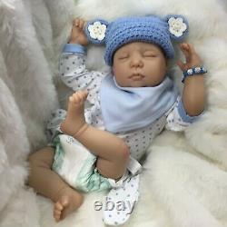 Cherish Dolls Reborn Baby Boy Doll Jack 22 4lb 4oz Newborn Bald Sleeping Uk