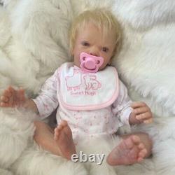 Cherish Dolls Reborn Baby Girl Doll 18 Tully Awake Rooted Hair Soft Bodied Uk