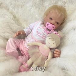 Cherish Dolls Reborn Baby Girl Doll 18 Tully Awake Rooted Hair Soft Bodied Uk