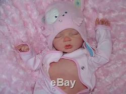 Custom Bespoke ARIELLA NOAH made reborn newborn fake baby life doll silicone
