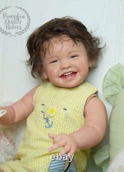 Custom Order Mila by Ping Lau Reborn Doll Baby girl or boy Human or Mohair