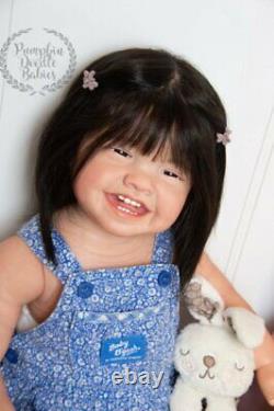 Custom Order Mila by Ping Lau Reborn Doll Baby girl or boy Human or Mohair