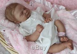 Custom Reborn Baby Elisa Marx sculpt with belly plate Realistic 3d skin