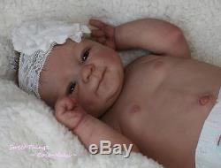 Custom Reborn Baby Elisa Marx sculpt with belly plate Realistic 3d skin